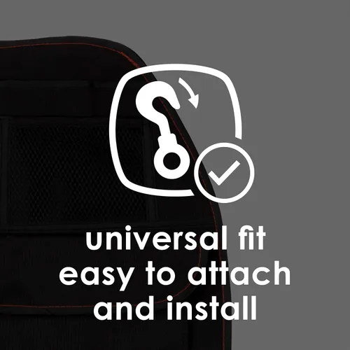 Miniatura 10 de Diono Stow 'n Go – Organizador para el asiento trasero del coche para niños, protector de respaldo con alfombrilla antipatadas, con 7 bolsillos