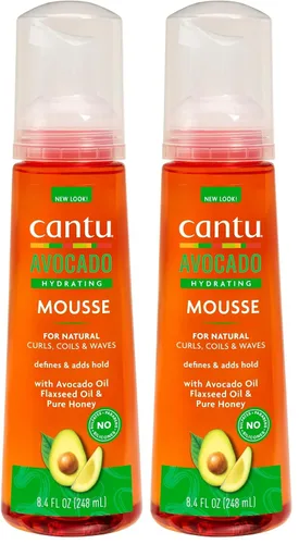 Miniatura 3 de Cantu Mousse Hidratante de Aguacate, 8.4 fl oz (8.4 fl oz)