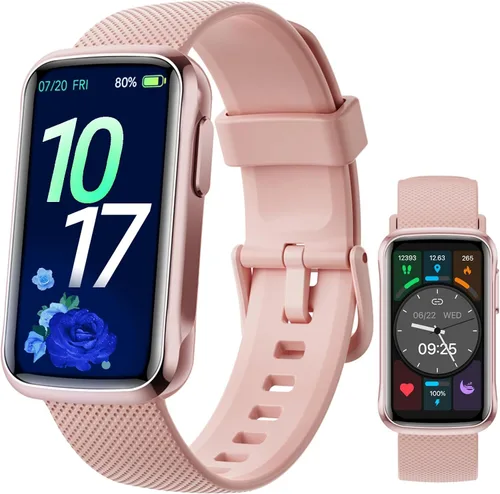 Reloj inteligente para mujer, banda deportiva de 1.47 pulgadas, con alertas de mensajes/frecuencia cardíaca/oxígeno en sangre/sueño, para teléfono