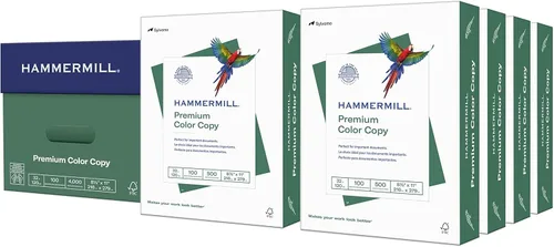 Miniatura 13 de Hammermill 102630 papel para copia digital a color, 32 libras, de 8.5 x 11 pulgadas, tamaño carta, brillo 100, 1 resma de 500 hojas, Blanco