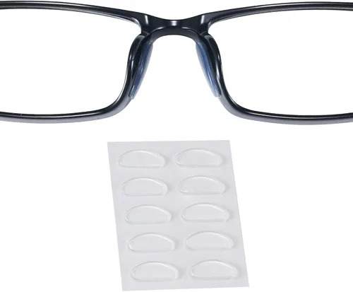 Miniatura 10 de Almohadillas para la nariz para gafas, diseño ultrafino de 0.051 pulgadas, almohadillas antideslizantes para la nariz con respaldo súper pegajoso
