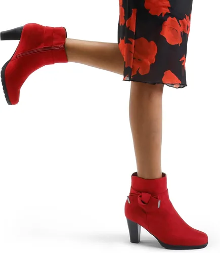 Miniatura 4 de mysoft Botines para mujer con tacón, tacón grueso apilado y cremallera botines para mujer