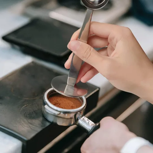 Miniatura 3 de Cucharas de café 2 en 1, cucharada de acero inoxidable 304, con parte inferior prensada para prensa de granos de café, prensa de molienda de café