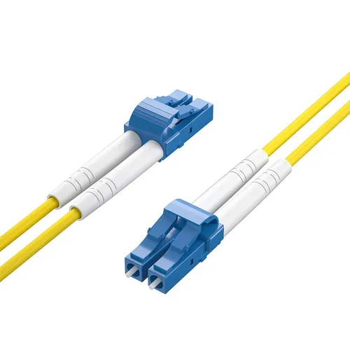 Miniatura 12 de Cable de conexión de fibra OM3 LC a LC de 0.7 ft, puente de fibra multimodo de 10 GB, LC-LC UPC dúplex MMF 50/125um, LSZH, para transceptor SFP