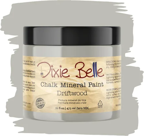 Miniatura 95 de Dixie Belle Paint Company - Pintura con acabado de tiza para muebles, color negro (Caviar), 1 galón, 128 fl oz, pintura mineral color rosa intenso