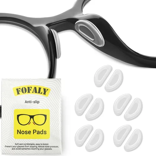 Miniatura 11 de Almohadillas de nariz para gafas, almohadillas antideslizantes para la nariz, suaves y cómodos cojines de silicona para gafas de sol, reducen la 10