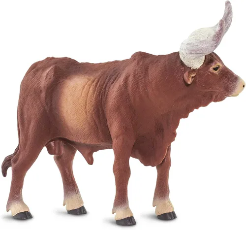 Miniatura 6 de Safari Ltd. Watusi Figura de toro – Figura detallada de vaca de plástico de 6 pulgadas – Juguete educativo de animales de granja para niños, niñas