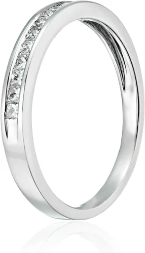 Miniatura 2 de Anillo de bodas con diamante corte princesa de platino (14cttw, H-I color, SI2-I1 claridad)