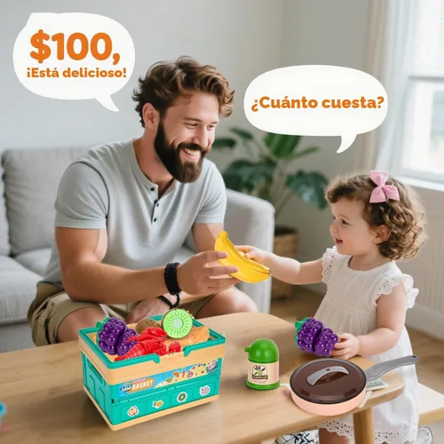Miniatura 8 de 80 piezas de juego de cocina de simulación para niños pequeños, juego de utensilios de cocina con ollas/sartenes/comida/frutas/verduras/manta de Rosa