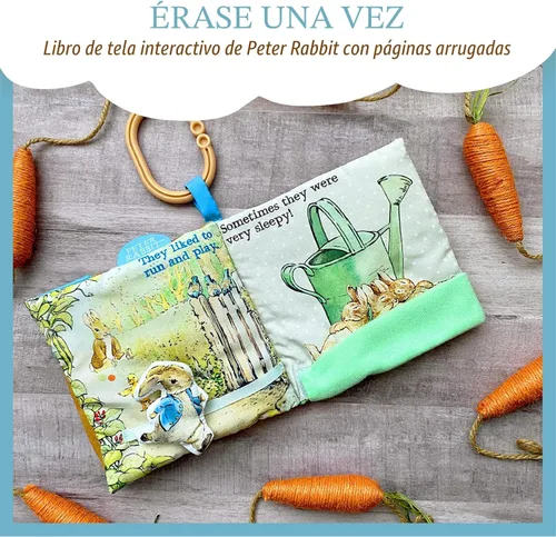 Miniatura 2 de KIDS PREFERRED Libro Blandito de Peter Rabbit con juguete, mordedor y crujido, 12.7 centímetros