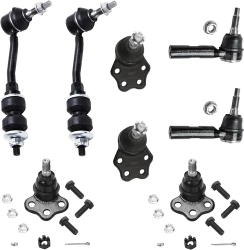 Miniatura 160 de Detroit Axle – Kit de suspensión delantera para Hyundai 2013-2018 Santa Fe 2 enlaces de barra de estabilizador 4 varillas de amarre interiores