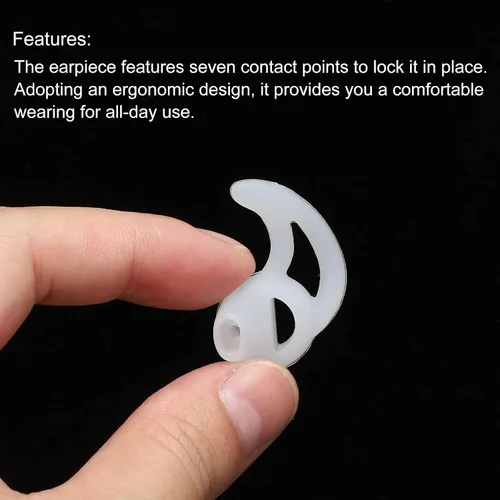Miniatura 5 de MECCANIXITY Auriculares de silicona para auriculares de radio bidireccional, puntas de repuesto para auriculares de tubo de bobina