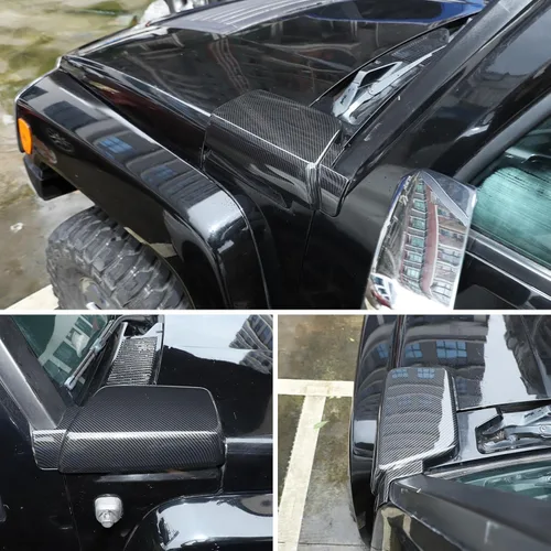 Miniatura 3 de Cubierta de ventilación de entrada de aire lateral del capó compatible con Hummer H3 2005-2009, decoración de entrada de aire lateral del capó
