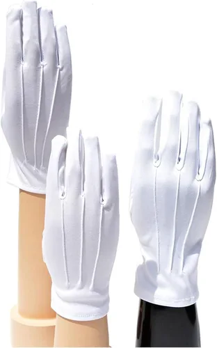 Miniatura 2 de BOMJJOR Michael - Guante blanco con diamantes de imitación para niños, guante de Billie Jean MJ Jackson, guante de roca, guante formal de esmoquin