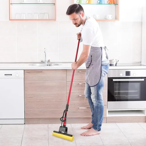 Miniatura 5 de LIFKOME Mops Kitchen Home - Recambio de cabezal de esponja súper absorbente y de goma de espuma PVA, repuesto de espuma de esponja plegable, 2