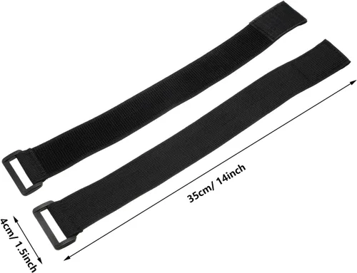 Miniatura 2 de Gejoy 6 correas elásticas ajustables para las piernas, correas elásticas ajustables para el tobillo, correa de seguridad para equitación, pesca