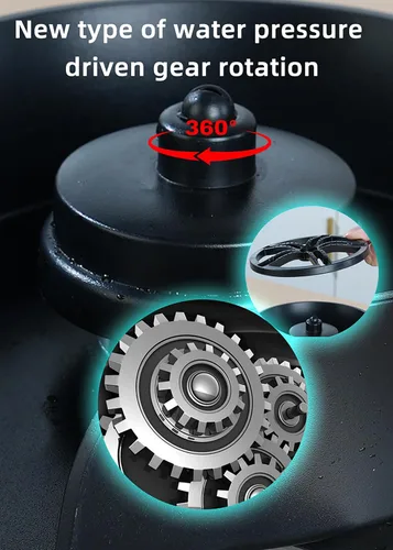 Miniatura 9 de Enjuagadora de vidrio para fregadero de cocina, boquilla giratoria de 360 grados con diseño de pulverización extraíble, enjuague de vidrio de barra