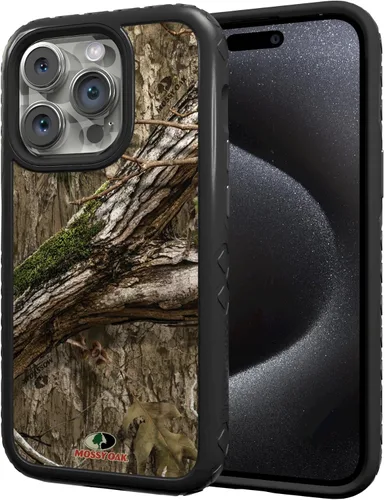 Miniatura 13 de cellhelmet Mossy Oak Agua Yellowfin Funda de doble capa en gris diseñada para iPhone 13 Mini a prueba de golpes y caídas, duradera, como se ve