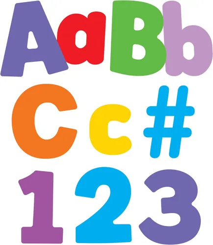 Miniatura 11 de Carson Dellosa 152 Piezas Letras Coloridas de Pizarra para Tablón de Anuncios de 4 Pulgadas para Aula, Letras del Alfabeto en Mayúsculas, Números