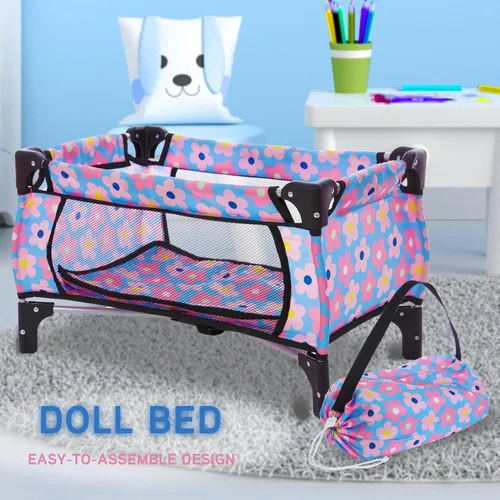 Miniatura 4 de Juego de cama y asiento de bebé, juego de bebé, accesorios para muñecas de bebé, bolsa de pañales para silla alta, juego de rol, juego de rol