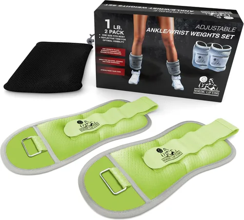 Miniatura 2 de Pesas de tobillo/muñeca (1 par) para mujeres, hombres y niños, peso totalmente ajustable para brazos, manos y piernas, lo mejor para caminar