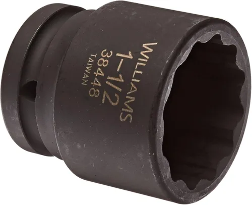 Miniatura 10 de Williams 38438 - Enchufe de impacto estándar de 3/4 pulgadas, 1-3/16 pulgadas, 12 puntos