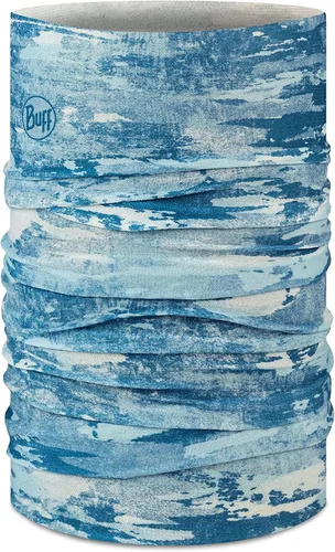 Miniatura 28 de BUFF CoolNet UV Polaina para el cuello, Protección solar UPF 50, Transpirable, Versátil, Mascarilla de secado rápido, Negro y Azul, Talla para Sun