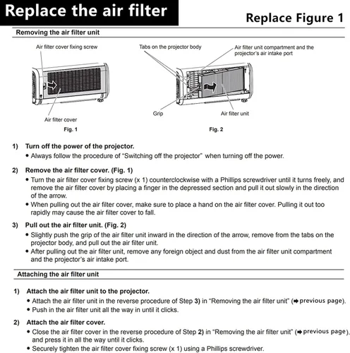 Miniatura 5 de AWO ET-RFM100 Filtro de polvo de aire de repuesto para PANASONIC PT-MW530, PT-MW630, PT-MW730, PT-MZ570, PT-MZ670, PT-MZ680, PT-MZ770, PT-MZ780