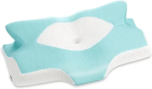 Miniatura 10 de Almohadas cervicales de espuma viscoelástica Elviros para el dolor de cuello y hombros, almohada para el cuello para dormir, almohadas para dormir
