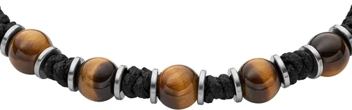 Miniatura 2 de Fossil - Brazalete de acero inoxidable y cuentas para hombre