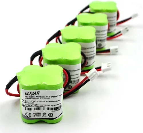 Paquete de 5 baterías Ni-MH de 4.8 V 400 mAh de repuesto para MK Power MH29673 CUSTOM-196 BL93NC484 OSA162 ANIC1361 Luz de salida de emergencia