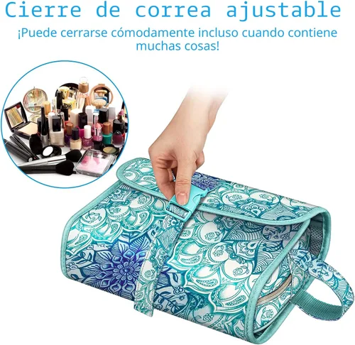 Miniatura 3 de Fintie - Bolsa de viaje portátil para cosméticos y artículos de aseo, gran organizador de maquillaje colgante resistente al agua, estuche