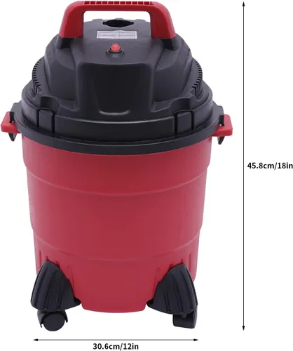 Miniatura 2 de 4Gal Shop Aspiradora húmeda y seca de 1000 W, aspiradora pequeña con filtro, función portátil 3 en 1 para garaje, coche y taller