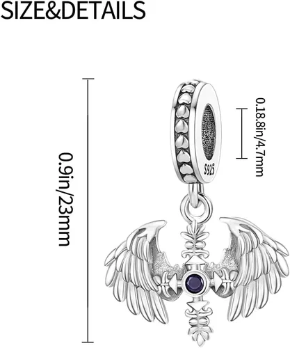 Miniatura 3 de Dije clásico para mujer, pulsera de plata de ley 925, regalo de cuentas, se puede combinar con mujeres y niñas
