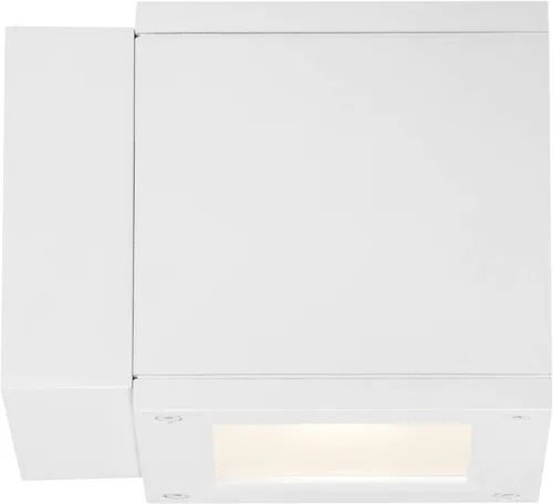 Miniatura 2 de WAC Lighting WS-W2505-AL Rubix - Lámpara de pared LED para exteriores, doble luz, 3000K, aluminio cepillado