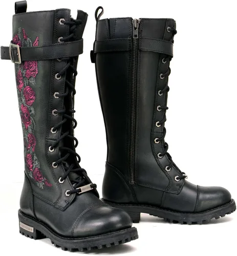 Miniatura 14 de Milwaukee Leather Botas de Motociclista de Cuero para Mujer de Rodilla a Altura de la Pierna Colección Premium MBL