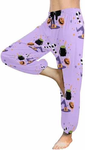 Miniatura 2 de InterestPrint Pantalones cómodos de descanso para mujer, pantalones de harén, ropa de yoga con bolsillos