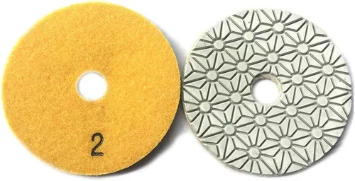 Miniatura 2 de JDK Diamond Wet 3 Pasos Almohadilla de pulido 4 '' para hormigón granito mármol piedra 3.937 in disco de resina 3pcs/Set