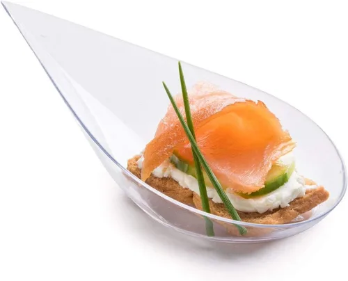 Miniatura 6 de Zappy - Mini cuchara para aperitivos/Cucharas para cata/Plato de postre asiático, 100 unidades, Negro