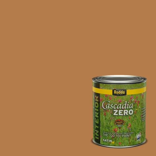 Miniatura 201 de Rodda Paint CASCADIA ZERO - Pintura plana e imprimación para interiores en uno, cuarto de galón, crema de ballet