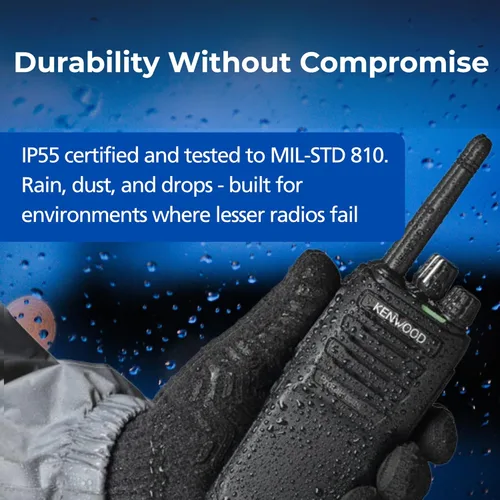 Miniatura 2 de KENWOOD ProTalk NX-P1202AVK - Radio de negocios - 2 W VHF, analógico a digital actualizable a NXDN/DMR Digital, 64 canales, batería de 19.5 horas