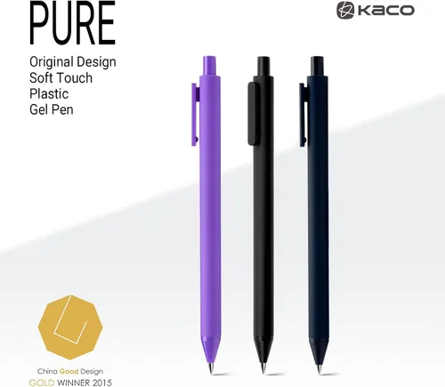Miniatura 9 de Kaco PURE Bolígrafos de gel de colores, 30 piezas de tinta de colores surtidos de 0.5 mm de punta fina, bolígrafos estéticos para agenda, papelería