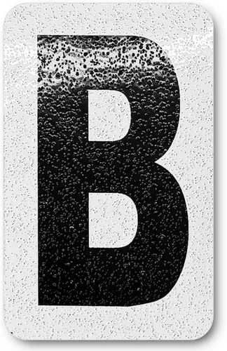 Miniatura 69 de Despegar y pegar individuales, números y letras de aluminio reflectantes, se adhiere al hormigón, madera, metal, azulejos, ladrillo, vidrio