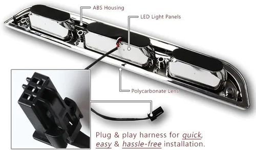 Miniatura 4 de Luz de freno trasera de montaje central en el techo, luz LED de tercera luz de freno de montaje alto compatible con Ford F-150 2015 - 2020 / Ford