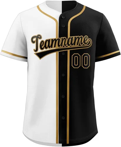 Miniatura 12 de Camiseta de béisbol dividida personalizada con botones y número de nombre cosido personalizado para hombres/mujeres/niños
