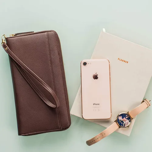Miniatura 7 de Travel Document Organizer - RFID Passport Wallet Case Family Holder Id Wristlet