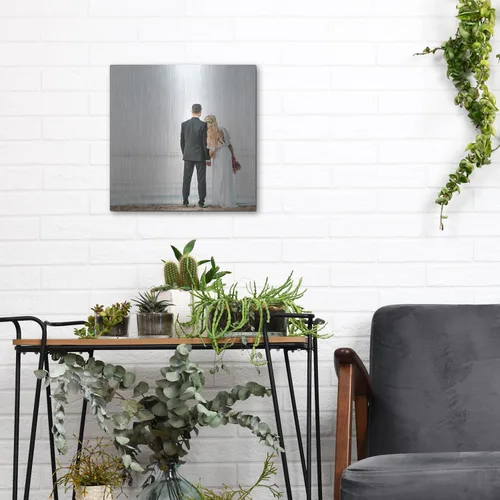 Miniatura 8 de Tu foto o imagen impresa en arte de pared de metal personalizado, 12 x 12 pulgadas