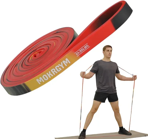 Miniatura 7 de Banda de resistencia: goma natural, hipoalergénica y duradera, portátil para el hogar, gimnasio y entrenamientos al aire libre, ejercicio