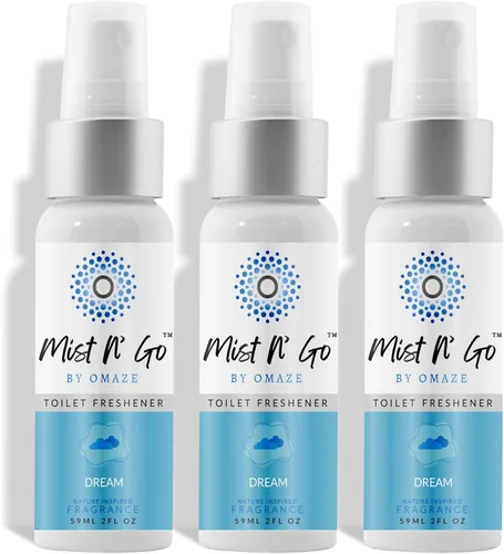 Miniatura 54 de Mist N' Go by Omaze - Aerosol de Baño de Viaje para Inodoro Eliminador de Olores - Aerosol de Inodoro de Viaje para Ambientador de Aire de Baño