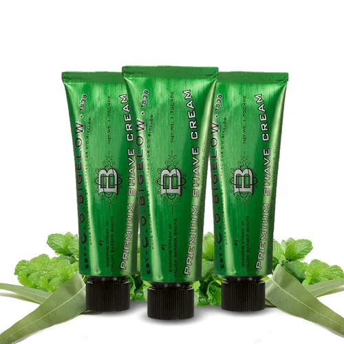 Miniatura 8 de C.O. Bigelow - Crema de afeitar de viaje, 1.7 onzas para hombre con aceite de eucalipto para pieles sensibles y todo tipo de piel, tamaño de viaje